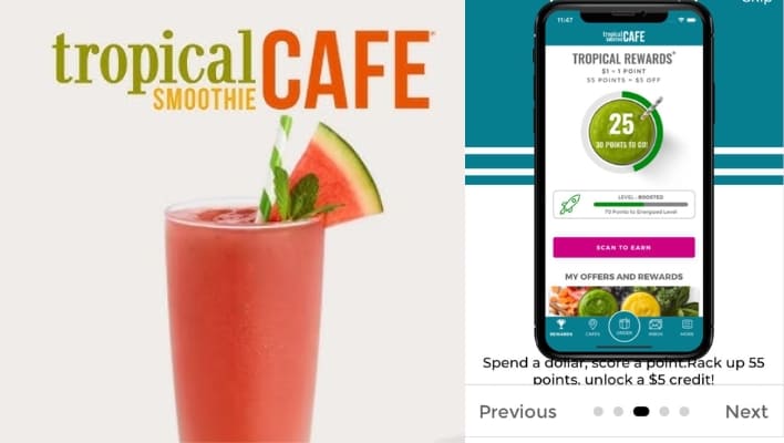 Download the Tropical Rewards App