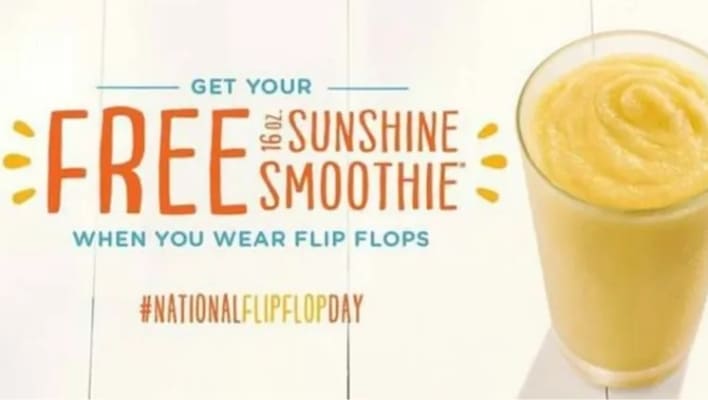 Free Smoothie Tropical Smoothie