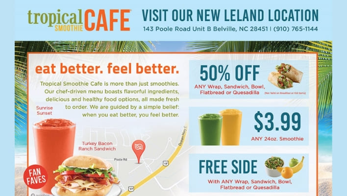 Tropical Smoothie Cafe Coupons