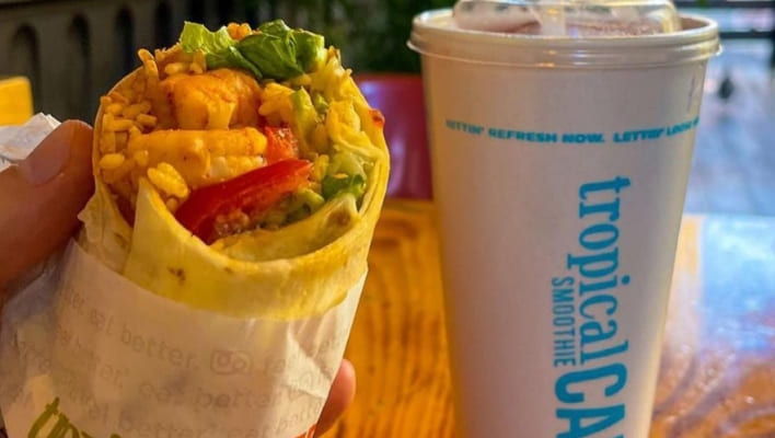 tropical smoothie southwest wrap nutrition