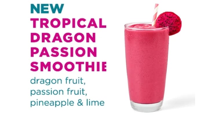 Tropical Dragon Fruit Smoothie Calories